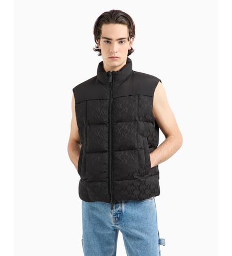 DZQL1ZN5GZ1200 Veste sans manches avec extérieur en tissu monogramme (M), Casuel, Polyester - Armani Exchange - Modalova