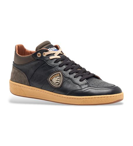 F4MURRAY10 Murray10 Leather Sneakers (40), Cuir, Plat, Lacets, Casuel - Blauer - Modalova