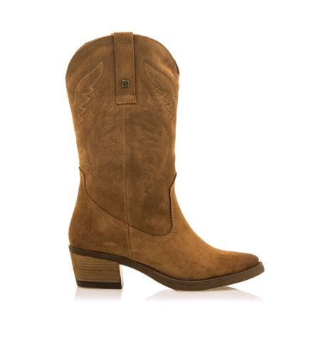 Bottes en cuir Teo Brown (36), Marron, 5 à 8 cm, Aucun, Casuel - MTNG - Modalova