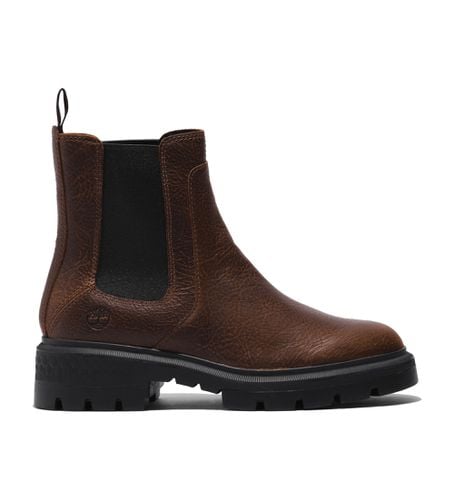 TB0A5WW49311 Cortina Valley bottines mi-mollet Chelsea en cuir marron (36 W), Plat, Aucun, Casuel - Timberland - Modalova