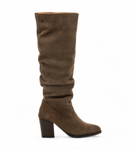 Bottes en cuir Jolie marron (36), 5 à 8 cm, Fermeture éclair, Casuel - Mustang - Modalova