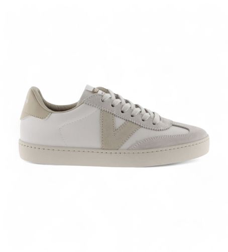 Berlin Leather Sneakers effect (36), Cuir, Blanc, Plat, Lacets, Casuel - Victoria - Modalova