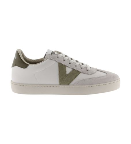 Berlin Leather Sneakers effect (36), Cuir, Blanc, Plat, Lacets, Casuel - Victoria - Modalova