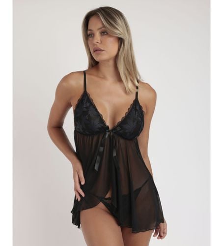 Lingerie Temptation Open Lace + Panties (S), , Homewear, Polyester, Sans manches / bretelles - Admas - Modalova