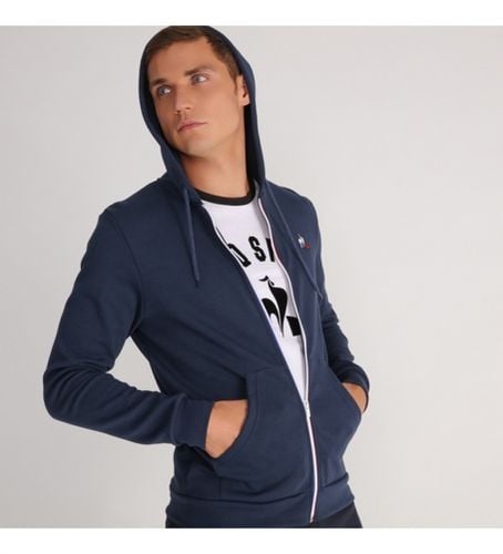 Hoodie Essentiels avec fermeture éclair (S), Casuel, Coton, Polyester, Marine - Le Coq Sportif - Modalova