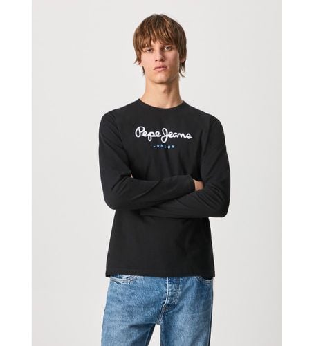 Til mænd. PM508209 Eggo Long T-shirt N (L), Casual, Bomuld, Lange ærmer - Pepe Jeans - Modalova