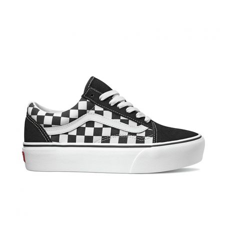 Til kvinder. VN0A3B3UHRK1 Old Skool Black Plaid Print Platform Sneakers (36), , Fast, Ruskind, Blonder, Casual - Vans - Modalova