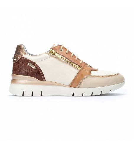 Til kvinder. W4R-6718C4 Off-white Cantabria sneakers i l (36), Læder, 3-5 cm, Blonder, Casual - Pikolinos - Modalova