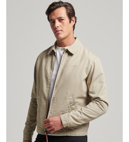 Til mænd. M5011340A Klassisk Harrington-jakke (XXL), Casual, Bomuld, Lange ærmer - Superdry - Modalova