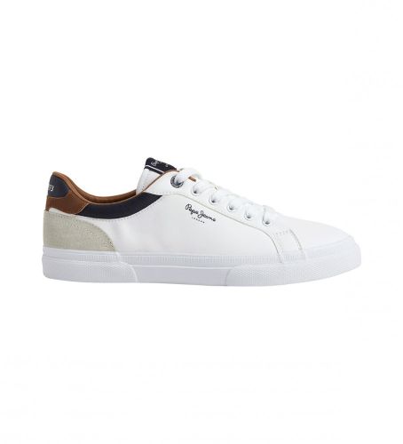 Til mænd. PMS30839 Kenton Court Sneakers (40), Læder, Fast, Blonder, Casual - Pepe Jeans - Modalova