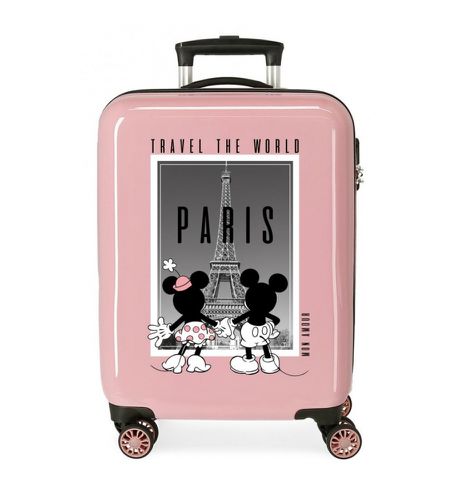 Til kvinder. 3671723 Minnie og Mickey Paris 55 cm kuffert i kabinestørrelse (OSFA), Casual, ABS/Polykarbonat, Hytte - Disney - Modalova