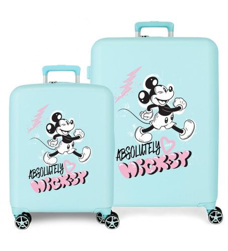 Til kvinder. 3739725 Mickey Friendly hårdt kuffertsæt 55 - 70 cm (OSFA), Casual, ABS/Polykarbonat, Stor, Hytte - Disney - Modalova