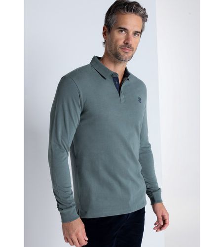 Til mænd. 830285125 Basic langærmet poloshirt (S), Casual, Grøn, Bomuld, Klassisk, Lange ærmer - Bendorff - Modalova