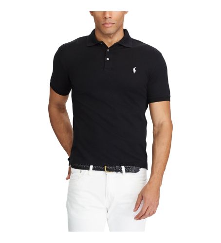 Til mænd. 710541705007 Stretch pique polo shirt Slim Fit (L), Casual, Bomuld, Klassisk, Korte ærmer - Polo Ralph Lauren - Modalova