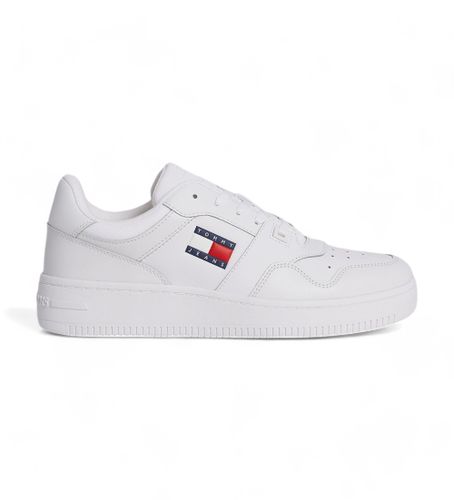 Til mænd. EM0EM01395 Essential Retro Basket Leather Sneakers (40), , 3-5 cm, Blonder, Casual - Tommy Jeans - Modalova