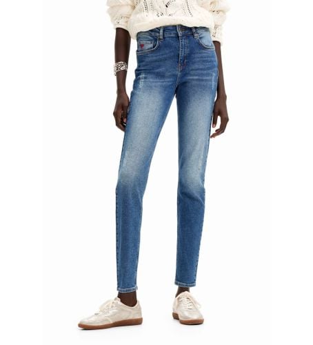 Til kvinder. 24SWDD81 Slim push-up jeans (34), Casual, Bomuld, Denim - Desigual - Modalova