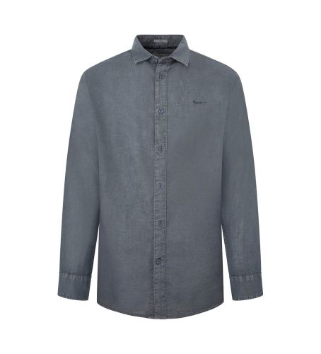 Til mænd. PM308523 Paytton skjorte mørkegrå (XL), Casual, Party, Linned, Klassisk, Lange ærmer - Pepe Jeans - Modalova