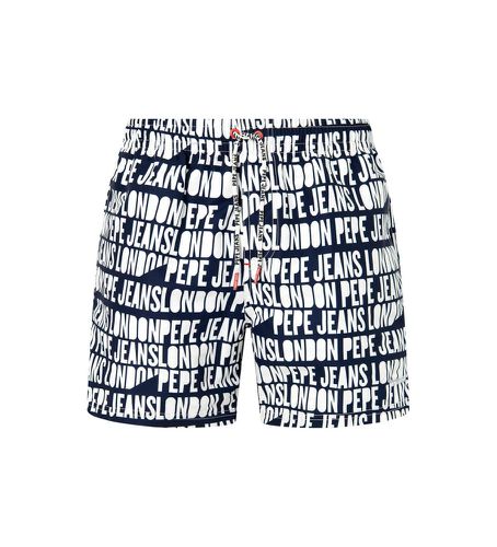 Til mænd. PMB10384 Ao Logo badedragt navy (S), Badetøj, Polyester, Blå - Pepe Jeans - Modalova