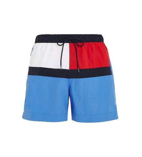 Til mænd. UM0UM03259 Halvlang badedragt med blåt logo (S), Badetøj, Genanvendt nylon - Tommy Hilfiger - Modalova