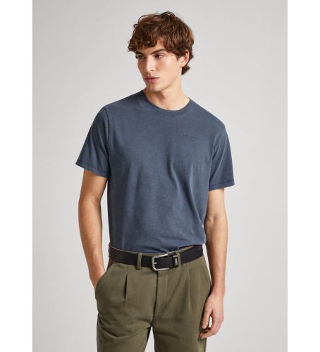 Til mænd. PM508664 Jacko T-shirt navy (XS), Casual, Bomuld, Korte ærmer, Bæredygtig, Blå - Pepe Jeans - Modalova