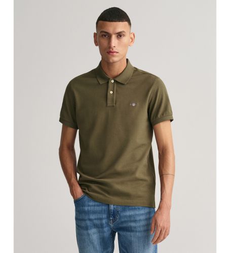 Til mænd. 2220 Slim Fit Shield pique polo shirt (M), Casual, Bomuld, Korte ærmer - Gant - Modalova