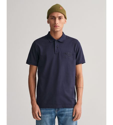 Til mænd. 2062025 Pique polo shirt Tonal Shield navy (S), Casual, Bomuld, Korte ærmer, Blå - Gant - Modalova