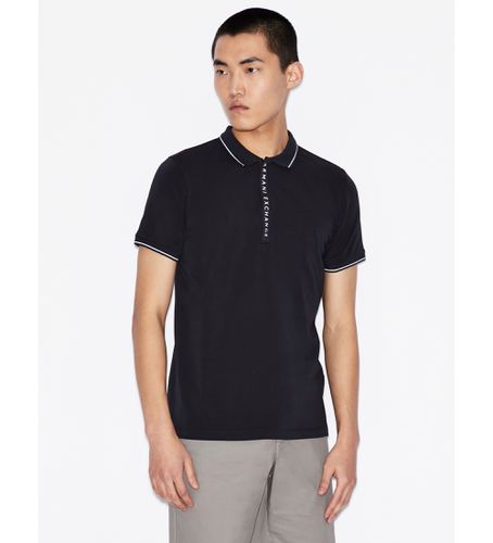 Til mænd. 8NZF71ZJH2Z1510 Up navy polo shirt (L), Casual, Bomuld, Korte ærmer, Blå - Armani Exchange - Modalova