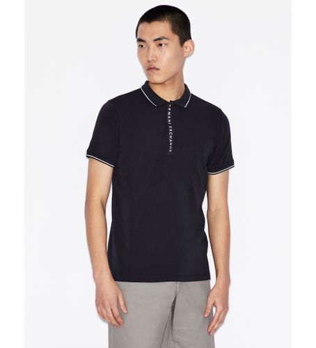 Til mænd. 8NZF71ZJH2Z1510 Up navy polo shirt (M), Casual, Bomuld, Korte ærmer, Blå - Armani Exchange - Modalova