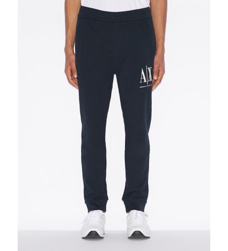 Til mænd. 8NZPPAZJ1ZZ1510 Navy gabardine chino-bukser (L), Casual, Bomuld, Blå - Armani Exchange - Modalova