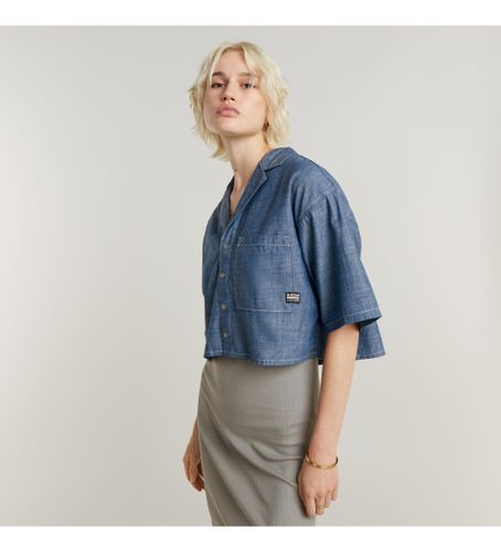 Til kvinder. D24345-D558-082 Roamer skjorte (XXS), Casual, Denim, 3/4 ærmer, Økologisk bomuld, Bæredygtig - G-Star - Modalova