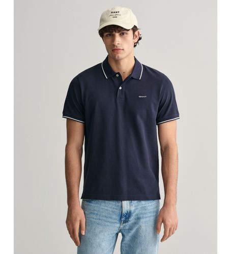 Til mænd. 2062034 Pique-poloshirt med piping (L), Casual, Bomuld, Korte ærmer - Gant - Modalova