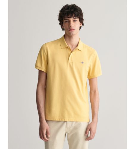 Til mænd. 2210 Pique polo shirt Regular Fit Shield (L), Casual, Bomuld, Korte ærmer - Gant - Modalova