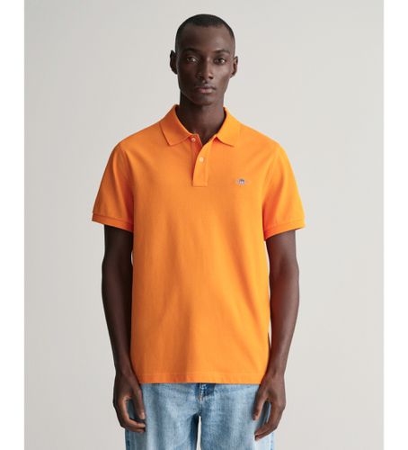 Til mænd. 2210 Pique polo shirt Regular Fit Shield (M), Casual, Bomuld, Korte ærmer - Gant - Modalova