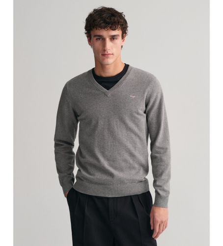 Til mænd. 8030562 Klassisk trøje med V-hals (L), Casual, Bomuld, Lange ærmer - Gant - Modalova