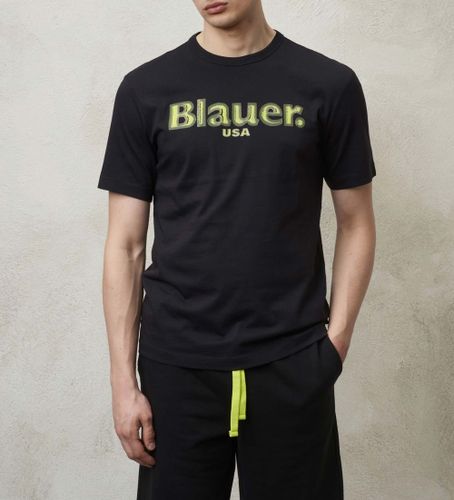 Til mænd. 24SBLUH02144 Logo Degradé T-shirt (S), Casual, Bomuld, Korte ærmer - Blauer - Modalova