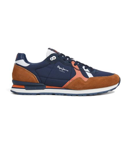 Til mænd. PMS40007 Brit Road -sneakers navy, (40), Fast, Blonder, Casual, Blå - Pepe Jeans - Modalova