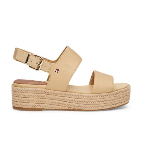 Til kvinder. FW0FW07885 Espadrillesandaler med kilehæl i reb (40), Stof, 3-5 cm, Spænder, Casual - Tommy Hilfiger - Modalova