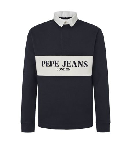 Til mænd. PM542210 Joey navy polo shirt (S), Casual, Bomuld, Lange ærmer, Blå - Pepe Jeans - Modalova