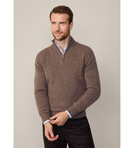 Til mænd. HM703239 Pullover med lynlås (L), Casual, Bomuld, Lange ærmer - Hackett London - Modalova