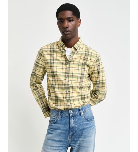 Til mænd. 3240200 Regular Fit Poplin Shirt Archive Ternet Poplin (L), Casual, Lange ærmer, Økologisk bomuld, Bæredygtig - Gant - Modalova