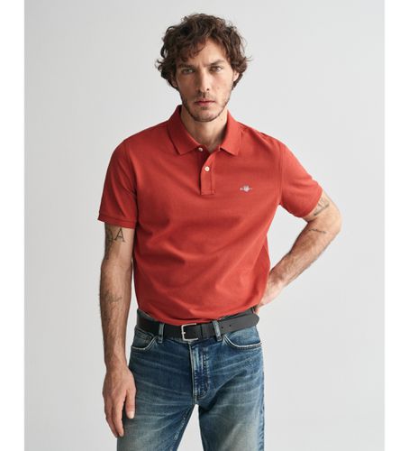 Til mænd. 2210 Pique polo shirt Regular Fit Shield (M), Casual, Bomuld, Korte ærmer - Gant - Modalova