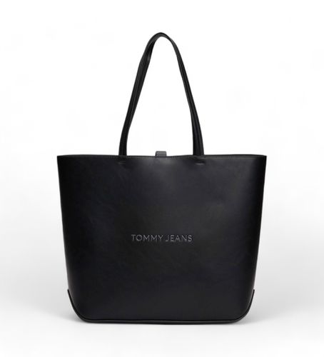 Til kvinder. AW0AW16271 Essential tote bag med metallogo (OSFA), Casual, Polyuretan - Tommy Hilfiger - Modalova