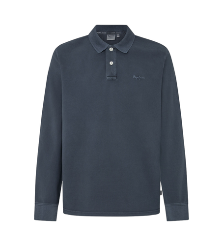 Til mænd. PM542213 Ny Oliver Gd Ls navy polo shirt (XL), Casual, Lange ærmer, Bæredygtig, Blå - Pepe Jeans - Modalova