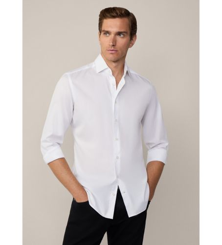 Til mænd. HM309976 Magic Shirt Twill (M), Casual, Bomuld, Lange ærmer - Hackett London - Modalova