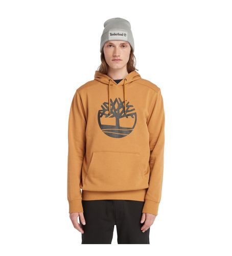 Til mænd. TB0A2BJHP571 Kennebec River sweatshirt med hætte og gult træ-logo (S), Casual, Bomuld - Timberland - Modalova