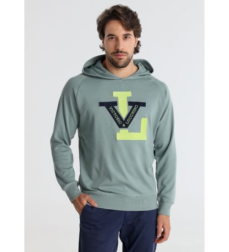 Til mænd. 660077103 Raglanærmet sweatshirt med applikation (S), Casual, Bomuld, Lange ærmer - Victorio & Lucchino, V&L - Modalova