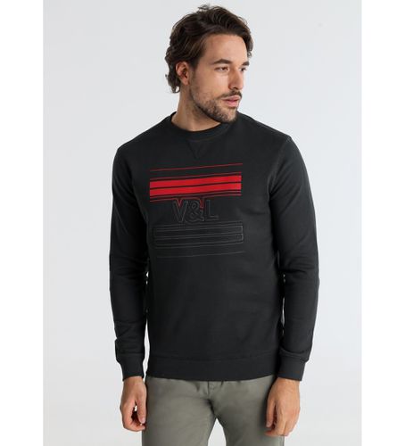 Til mænd. 660187093 Sweatshirt uden hætte med grafisk logo, (S), Casual, Bomuld, Lange ærmer - Victorio & Lucchino, V&L - Modalova