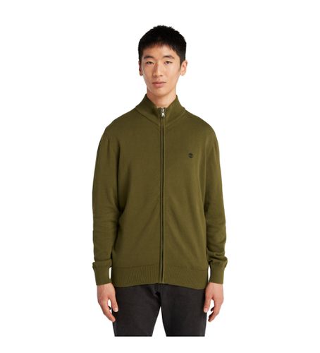 Til mænd. TB0A2BMZ3021 Williams River Pullover med lynlås (S), Casual, Økologisk bomuld, Bæredygtig - Timberland - Modalova