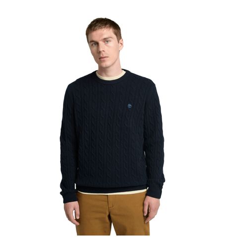 Til mænd. TB0A2CEQZ021 Phillips Brook navy ribstrikket pullover med rund hals (XXL), Casual, Bomuld, Blå - Timberland - Modalova