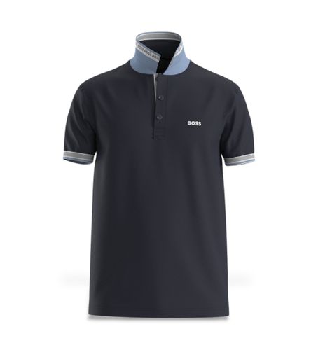 Til mænd. 50469055 Paddy navy polo shirt (L), Casual, Bomuld, Korte ærmer, Blå - BOSS - Modalova